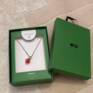 Kate Spade for Target strawberry necklace-New in box, never worn